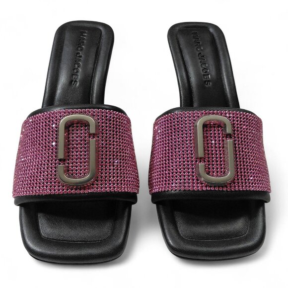 Marc Jacobs The Rinestone J Marc Heeled Sandals -US Size 5- NWB - Picture 2 of 16